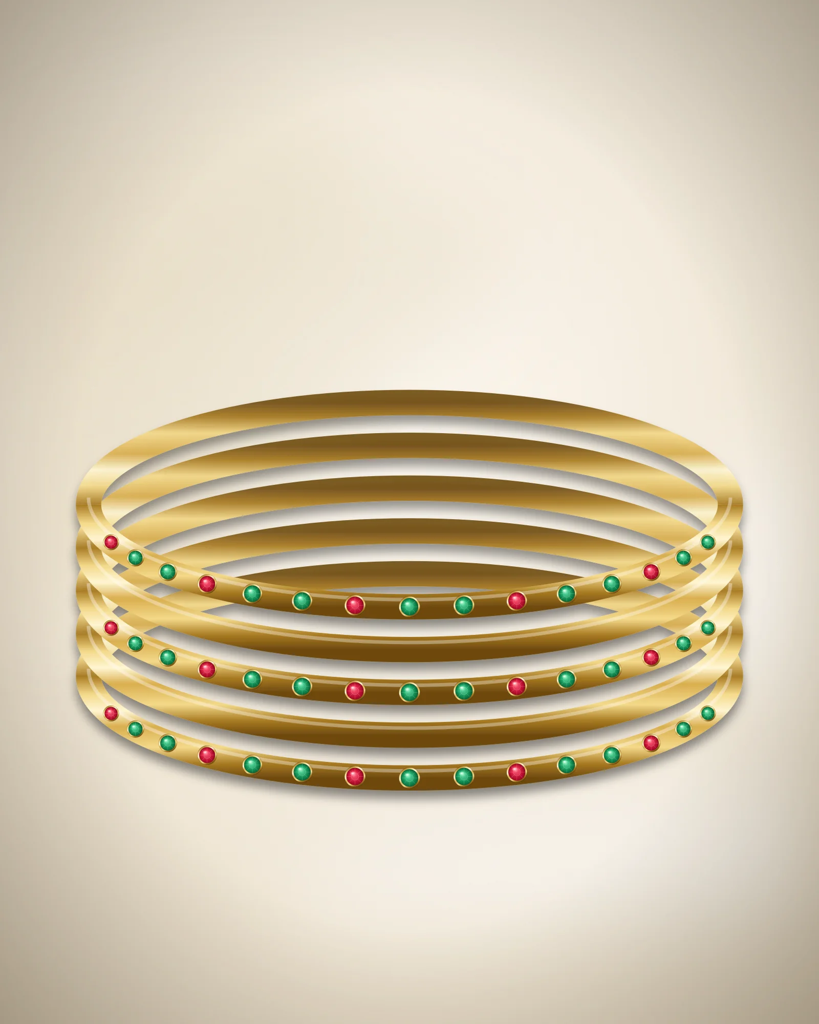 Sitara Stone Bangle Set — bangle set by Jay Chamunda Imitation