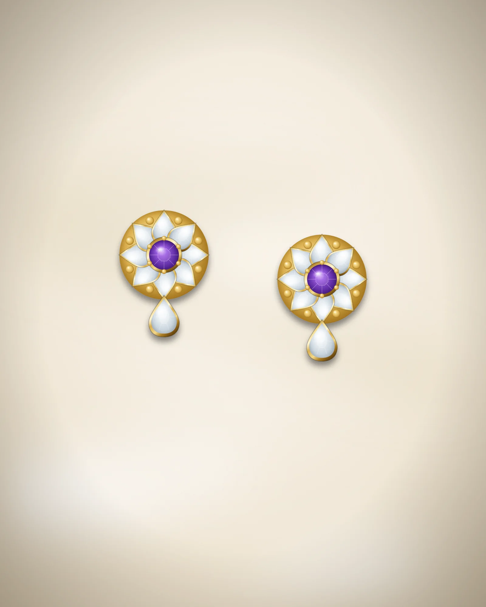 Phool Kundan Tops — stud by Jay Chamunda Imitation