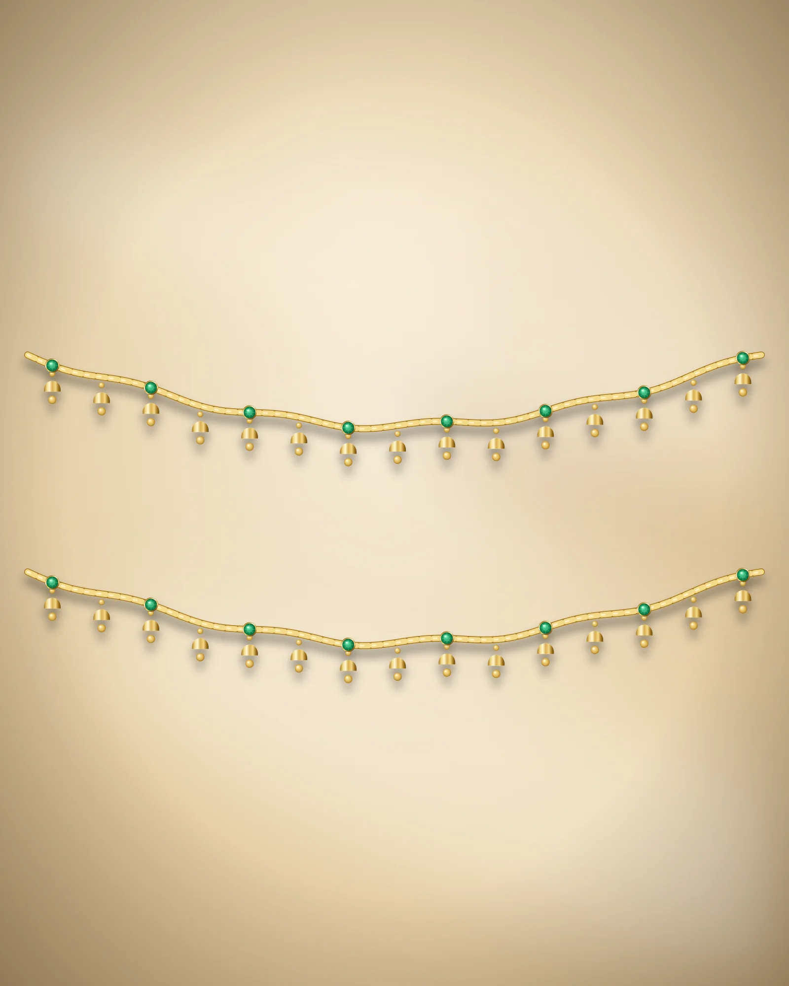 Chham Chham Gold-tone Payal — payal by Jay Chamunda Imitation