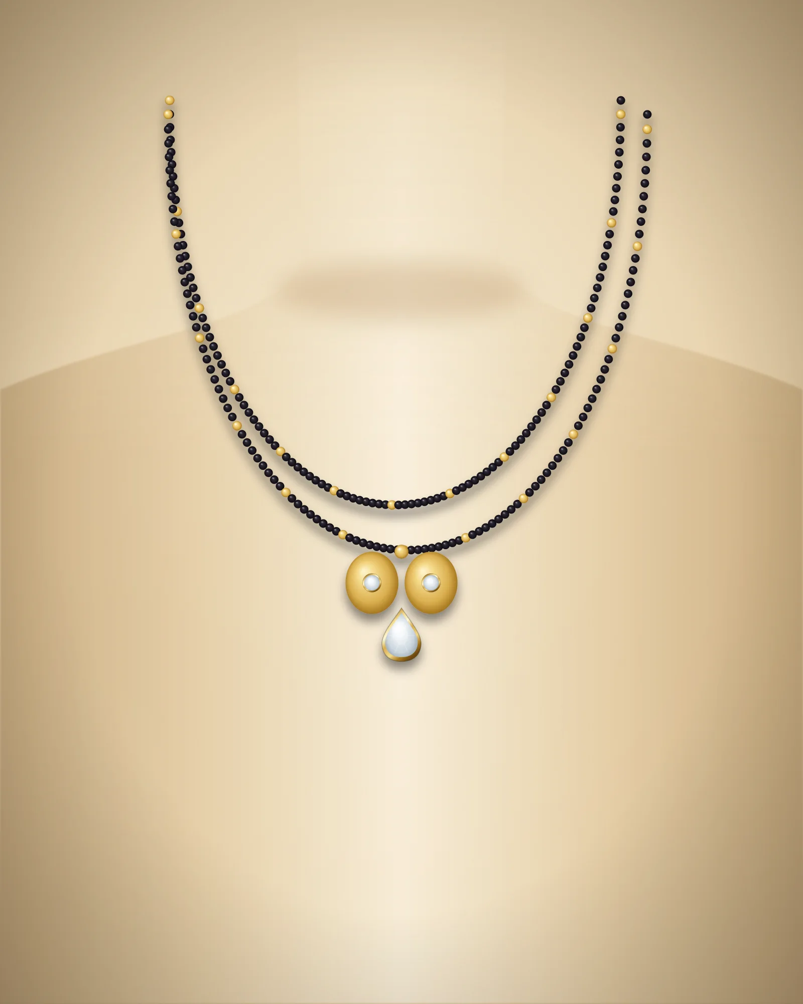 Nazuk Short Mangalsutra — mangalsutra by Jay Chamunda Imitation